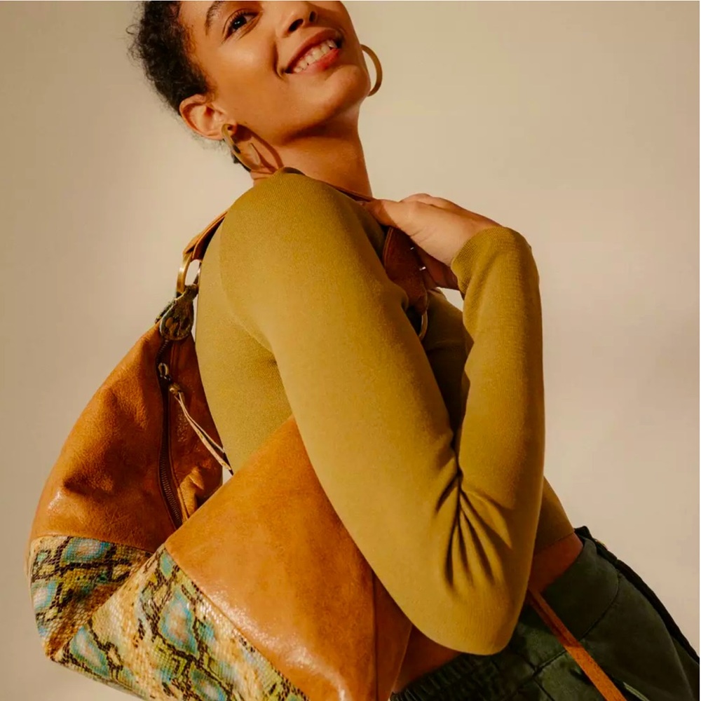 HOBO Paulette Hobo Bag in Garden Snake